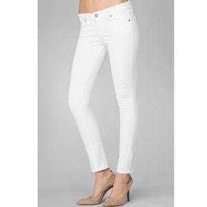 Paige white ankle jeans, size 24